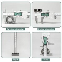 0-150mm Stainless Steel Digital Display Vernier Calipers (With Battery) - 4