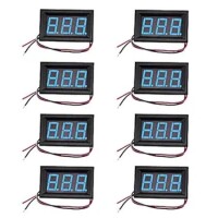 0-56 inç 3-5-30V İki Kablolu DC Voltmetre Mavi - 1