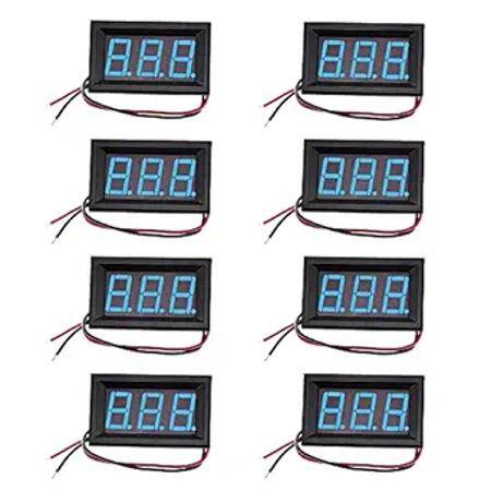 0-56 inç 3-5-30V İki Kablolu DC Voltmetre Mavi - 1