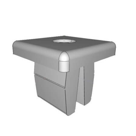 0110AA00 NUT FASTENING CLIP 9X9MM HOLE2.20MM - 1