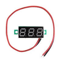 0.28 inç 3.5-30V İki Kablolu DC Voltmetre Kırmızı - 1