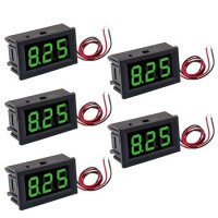 0.56 inch 0-30V Three Wire DC Voltmeter Green - 1