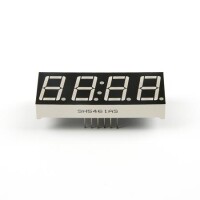 0.56 Inch With Clock Red 4 Digit 7 Segment Led Display CC 12 Pin - 4