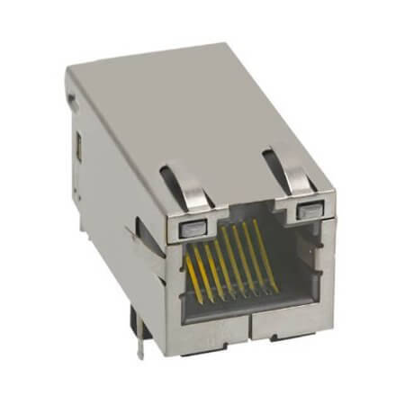 0826-1L1T-57-F CONNECTOR MAGJACK 1PORT 100 BASE-T - 1