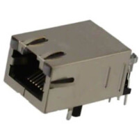 08B0-1X1T-06-F MODULAR JACK THT R/A (RJ45,Ethernet) 10/100 BASE-T - 1