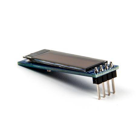 0.91 inch 128x32 I2C IIC Serial OLED LCD Display Module(With GND VCC) Blue SSD1306 Chip - 1