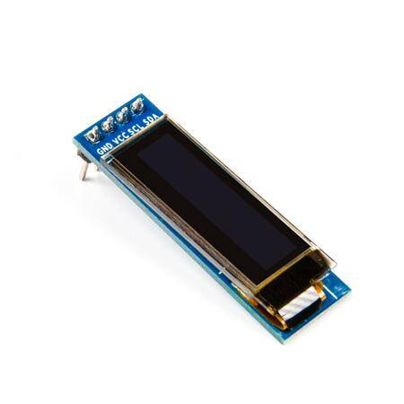 0.91 inch 128x32 I2C IIC Serial OLED LCD Display Module(With GND VCC) Blue SSD1306 Chip - 5