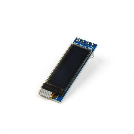 0.91 inch 128x32 I2C IIC Serial OLED LCD Display Module(With GND VCC) White SSD1306 Chip - 3