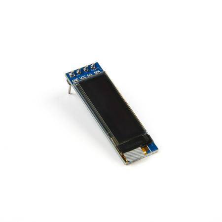 0.91 inch 128x32 I2C IIC Serial OLED LCD Display Module(With GND VCC) White SSD1306 Chip - 4