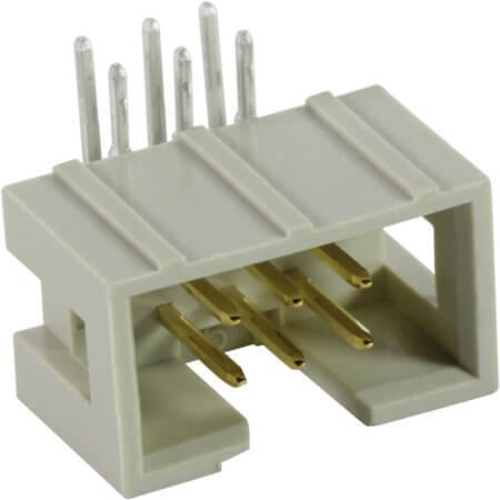 09185106323 BOX HEADER 2.54mm 10PIN(2x5) THT R/A GRAY H:9.30mm - 1