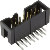 09195146323 CON.T.B.2.54mm 14PIN(2x7) THT R/A MALE BEIGE - 1