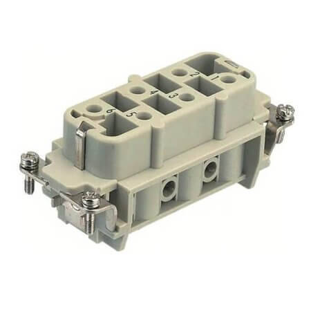 09310062701 INSERT FEMALE 6POS+1GND SCREW - 1