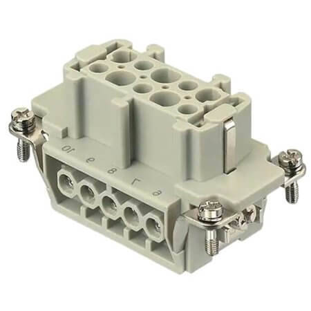 09330102701 HDC INSERT FEMALE 16A 10P SCREW - 1
