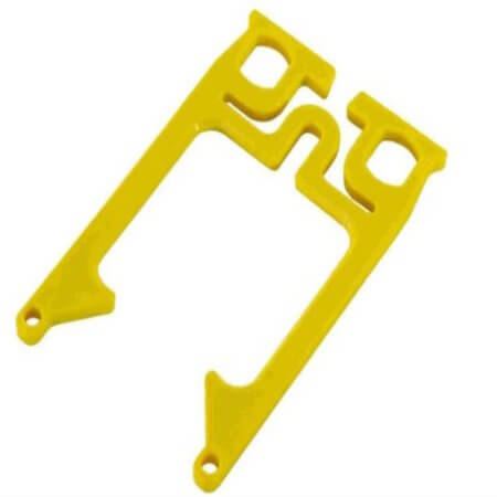 09350029910 CONN.MODULAR SECURITY CLIP YELLOW - 1