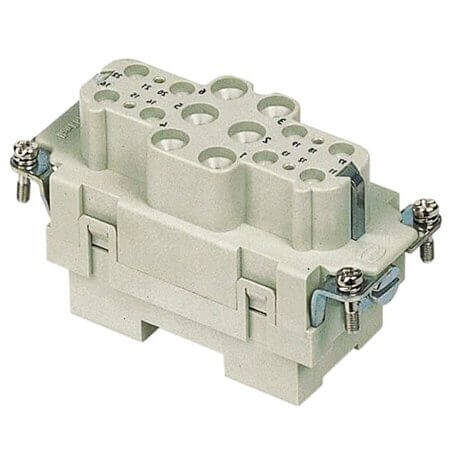 09380182701 INSERT FEMALE 6+12POS+1GND SCREW - 1