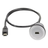 09454521909 USB CABLE HAR-PORT 1MT USB2.0 MINI B MALE-FEMAL - 1