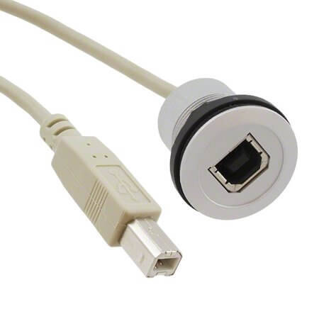 09454521913 USB CABLE HAR-PORT 2MT USB2.0 TypeB MALE-FEMAL - 1