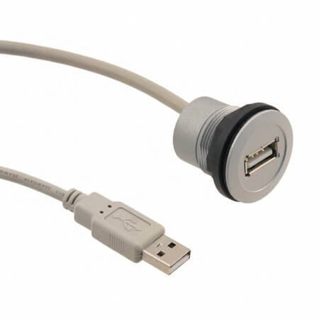 09454521920 USB CABLE HAR-PORT 0.5MT USB2.0 TypeA MALE-FEMAL - 1