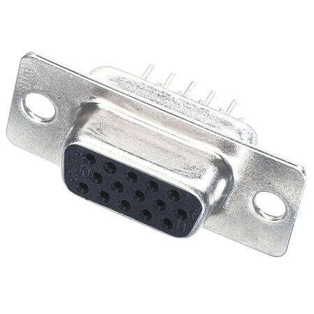 09561515500 CONN. HDSUB 15PIN THT V/T SOLDER FEMALE - 1