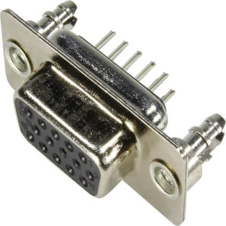 09561515512 CONN. HDSUB 15PIN THT V/T SOLDER FEMALE - 1