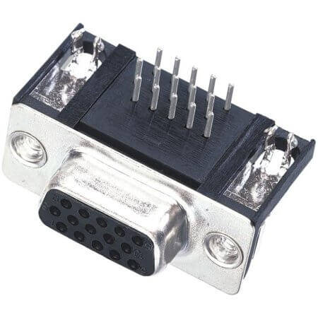 09561525613 CONN. HDSUB 15PIN THT R/A SOLDER FEMALE - 1