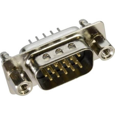 09561617713 CONN. HDSUB 15PIN THT V/T SOLDER MALE - 1
