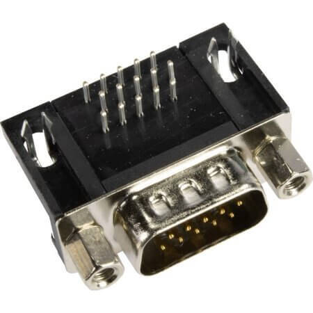 09561627813 CONN. HDSUB 15PIN THT R/A SOLDER MALE - 1