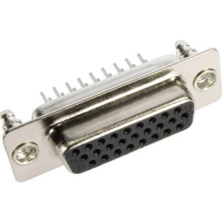 09562515512 CONN. HDSUB 26PIN THT V/T SOLDER FEMALE - 1