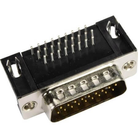 09562625812 CONN. HDSUB 26PIN THT R/A SOLDER MALE - 1