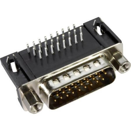 09562627813 CONN. HDSUB 26PIN THT R/A SOLDER MALE - 1