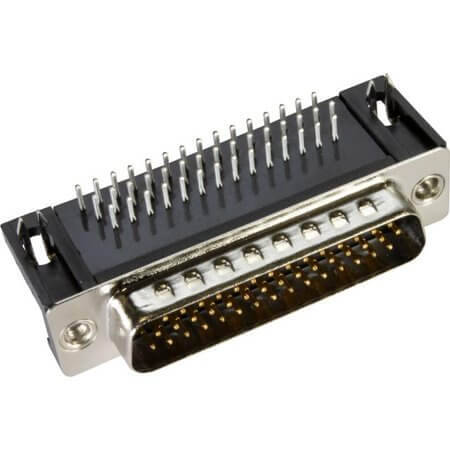 09563627812 CONN. HDSUB 44PIN THT R/A SOLDER MALE - 1