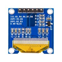 0.96 inç SPI OLED LCD Modül 6 Pin Mavi SSD1306 Çip (GND VCC) - 4
