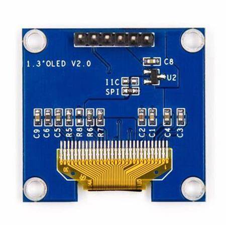 0.96 inç SPI OLED LCD Modül 6 Pin Mavi SSD1306 Çip (VCC GND) - 4