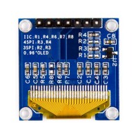 0.96 inç SPI OLED LCD Modül + CS Pin 7 Pin Beyaz SSD1306 Çip (GND VCC) - 3