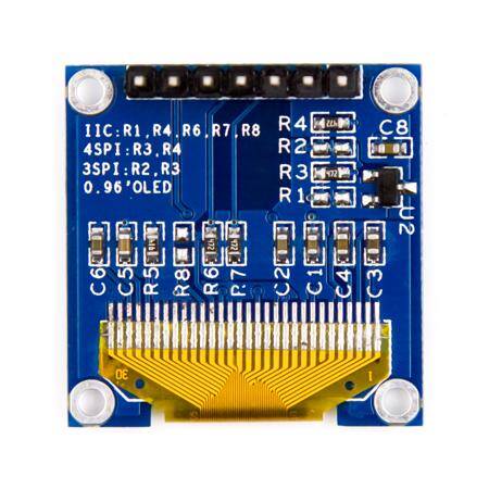 0.96 inç SPI OLED LCD Modül + CS Pin 7 Pin Beyaz SSD1306 Çip (GND VCC) - 3