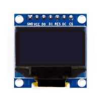 0.96 inç SPI OLED LCD Modül + CS Pin 7 Pin Beyaz SSD1306 Çip (GND VCC) - 4