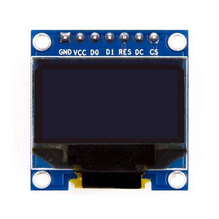 0.96 inç SPI OLED LCD Modül + CS Pin 7 Pin Beyaz SSD1306 Çip (GND VCC) - 4