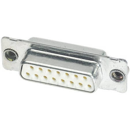 09642117237 CONN. DSUB 15PIN THT V/T SOLDER CUP FEMALE - 1