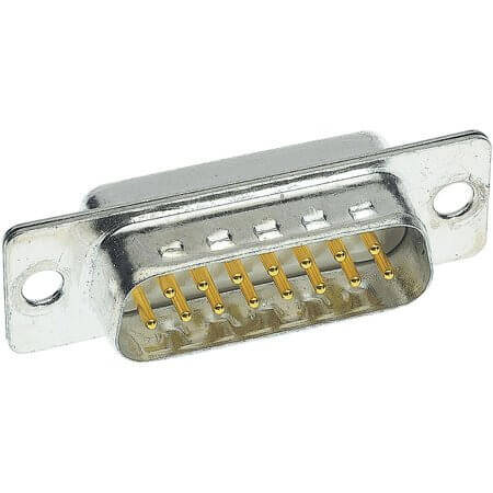 09644217210 CONN. DSUB 37PIN THT V/T SOLDER CUP MALE - 1