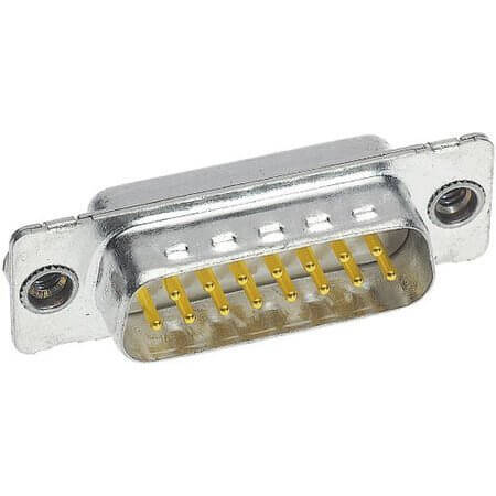 09644217217 CONN. DSUB 37PIN THT V/T SOLDER CUP MALE - 1