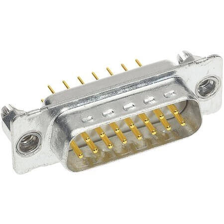 09644227235 CONN. DSUB 37PIN THT V/T SOLDER MALE - 1