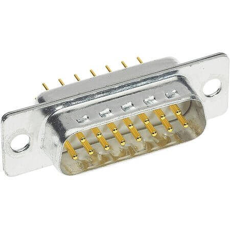 09644227240 CONN. DSUB 37PIN THT V/T PCB MALE - 1