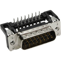 09652236802 CONN. DSUB 15PIN THT R/A SOLDER MALE - 1