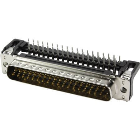 09654227802 CONN. DSUB 37PIN THT R/A SOLDER MALE - 1