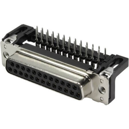 09663127601 CONN. DSUB 25PIN THT R/A SOLDER FEMALE - 1