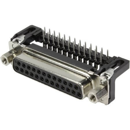 09663136603 CONN. DSUB 25PIN THT R/A SOLDER FEMALE - 1