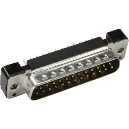 09663217701 CONN. DSUB 25PIN THT V/T SOLDER MALE - 1