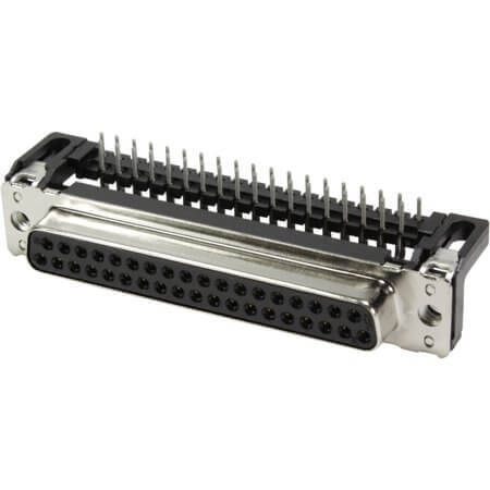 09664127601 CONN. DSUB 37PIN THT R/A SOLDER FEMALE - 1