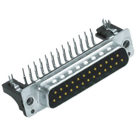 09664626815 CONN. DSUB 37PIN THT R/A SOLDER MALE - 1