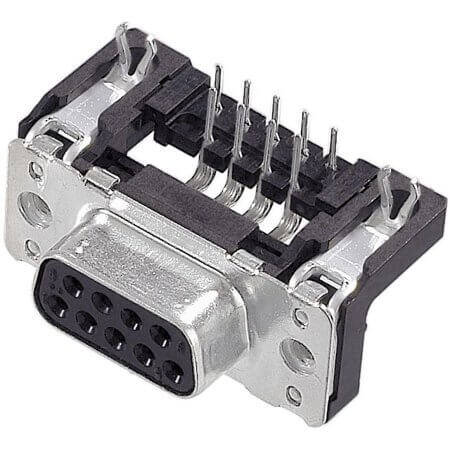 09665527612 CONN. DSUB 50PIN THT R/A SOLDER FEMALE - 1
